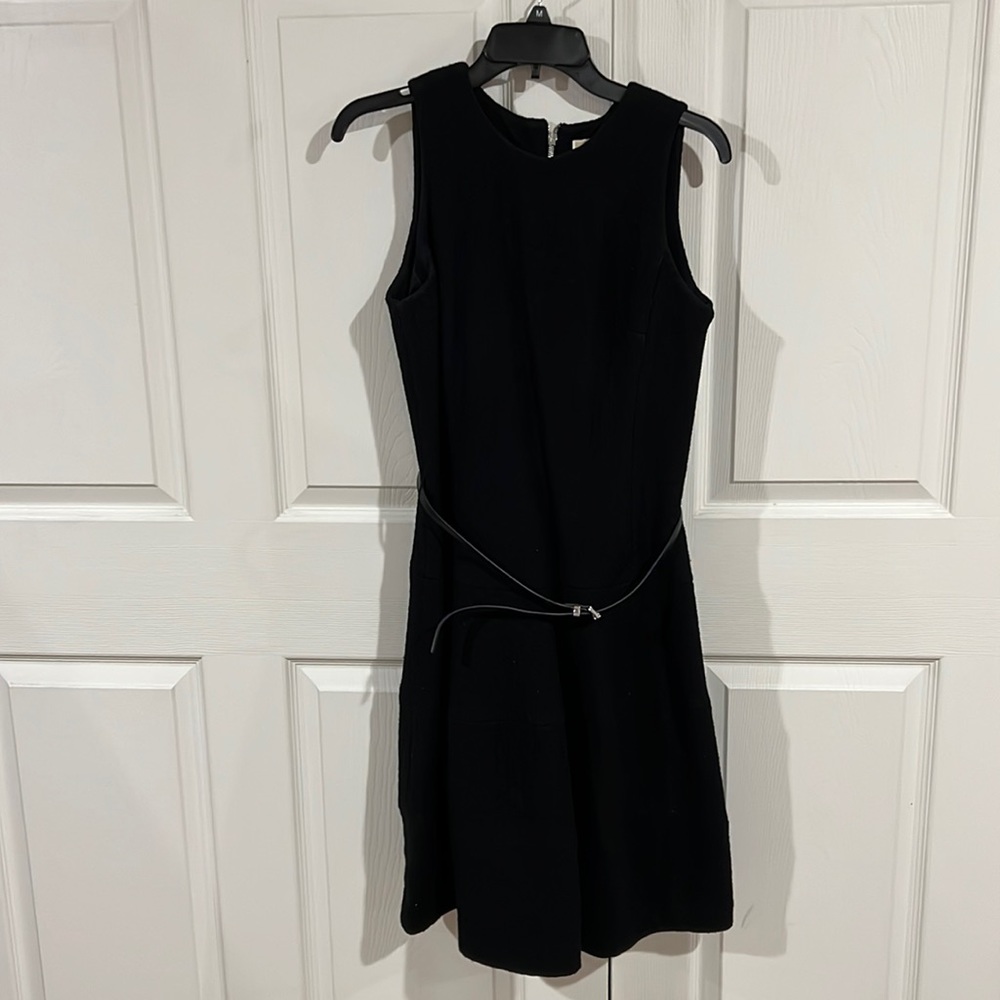 Micheal kors belted black dress